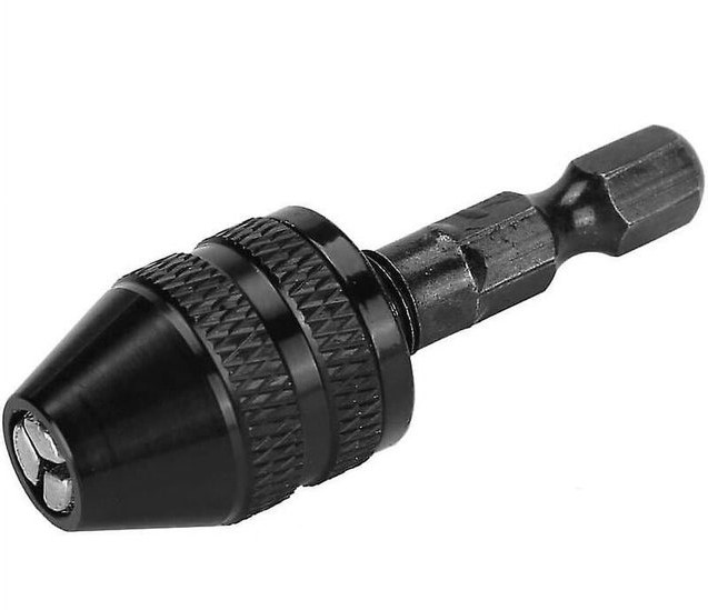 Mini Drill Chuck 0.6-5mm – Precision Keyless Micro Drill Chuck 1/8" Shank Capacity | High Accuracy Collet, Jacobs Taper #0, High RPM | UAE Model Maker Jewelry Drilling Essential 